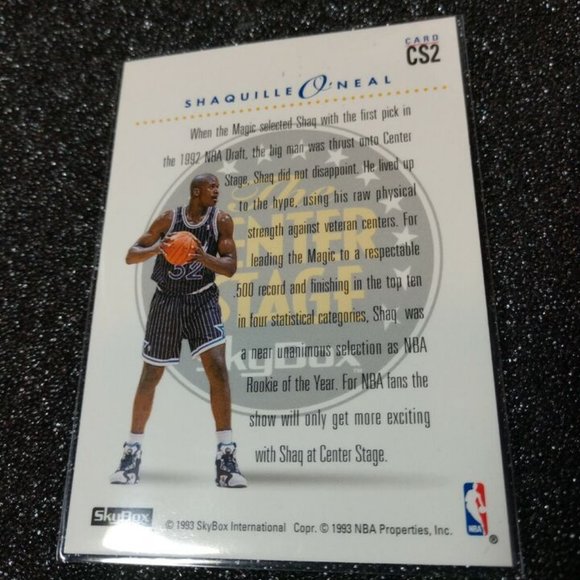 1993 SkyBox Shaquille O'Neal #CS2 Basketball Card - GQ - Picture 3 of 4